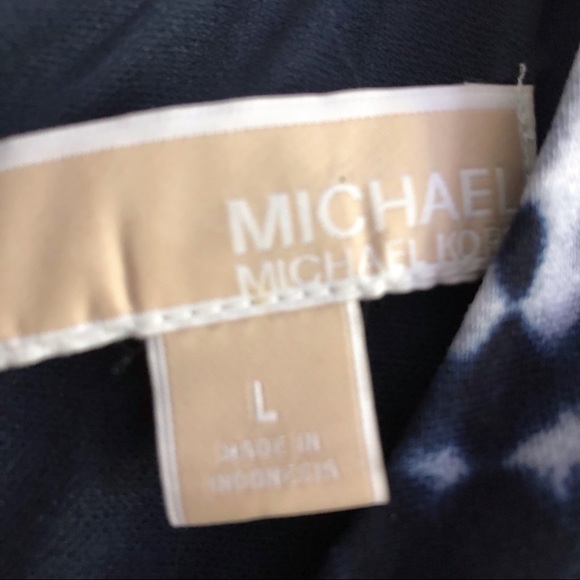 MICHAEL Michael Kors Navy Tie Dye Sleeveless Sheath Dress L EPC - Picture 4 of 7